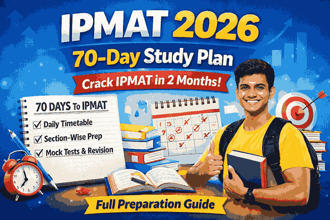 IPMAT 2026 70-Day Study Plan | Crack IPMAT in 2 Months Strategy (Full Preparation Guide)